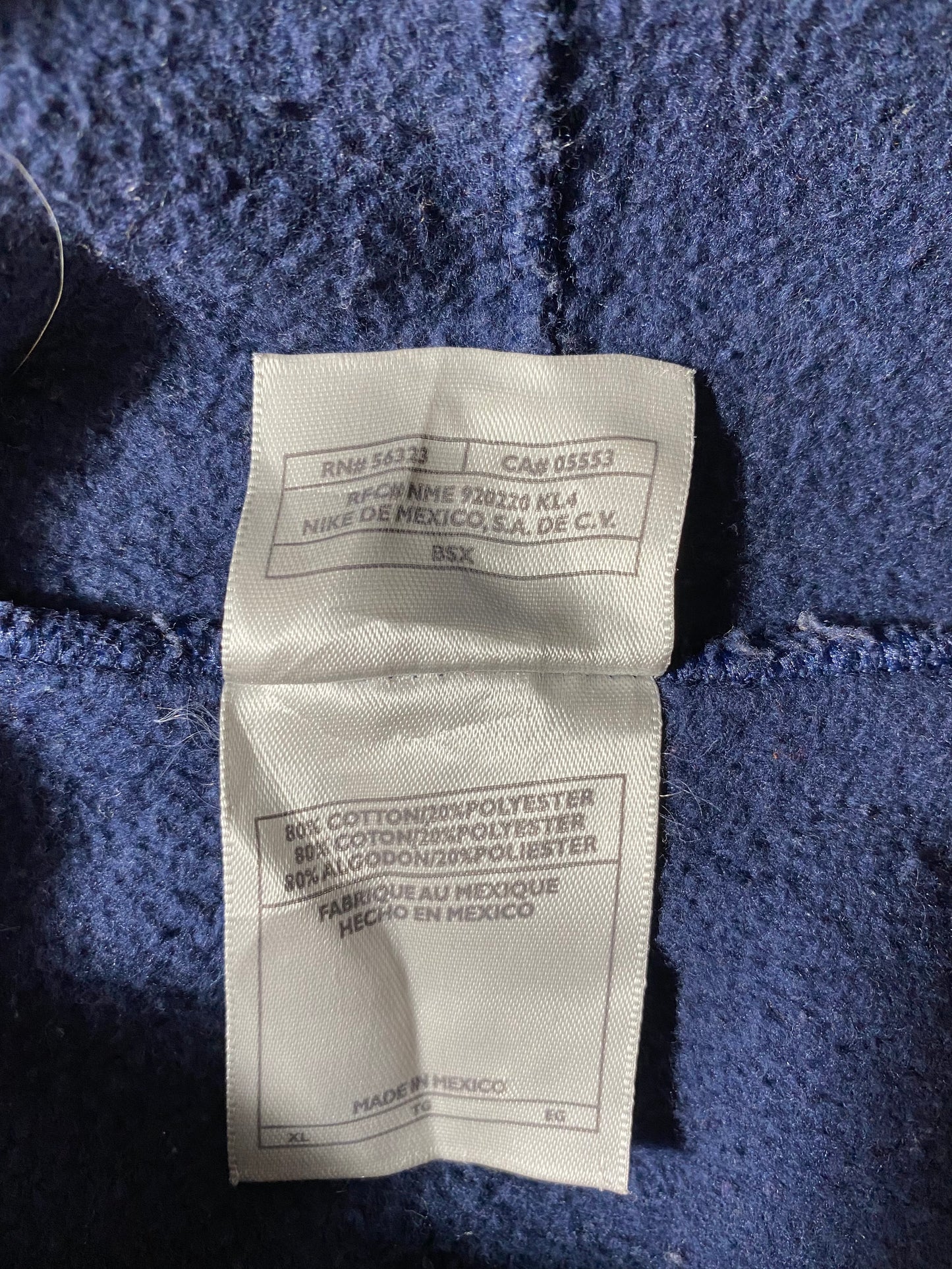 90's NIKE CENTER SWOOSH Size XL Vintage Hoodie Sweat-Shirts / K3692