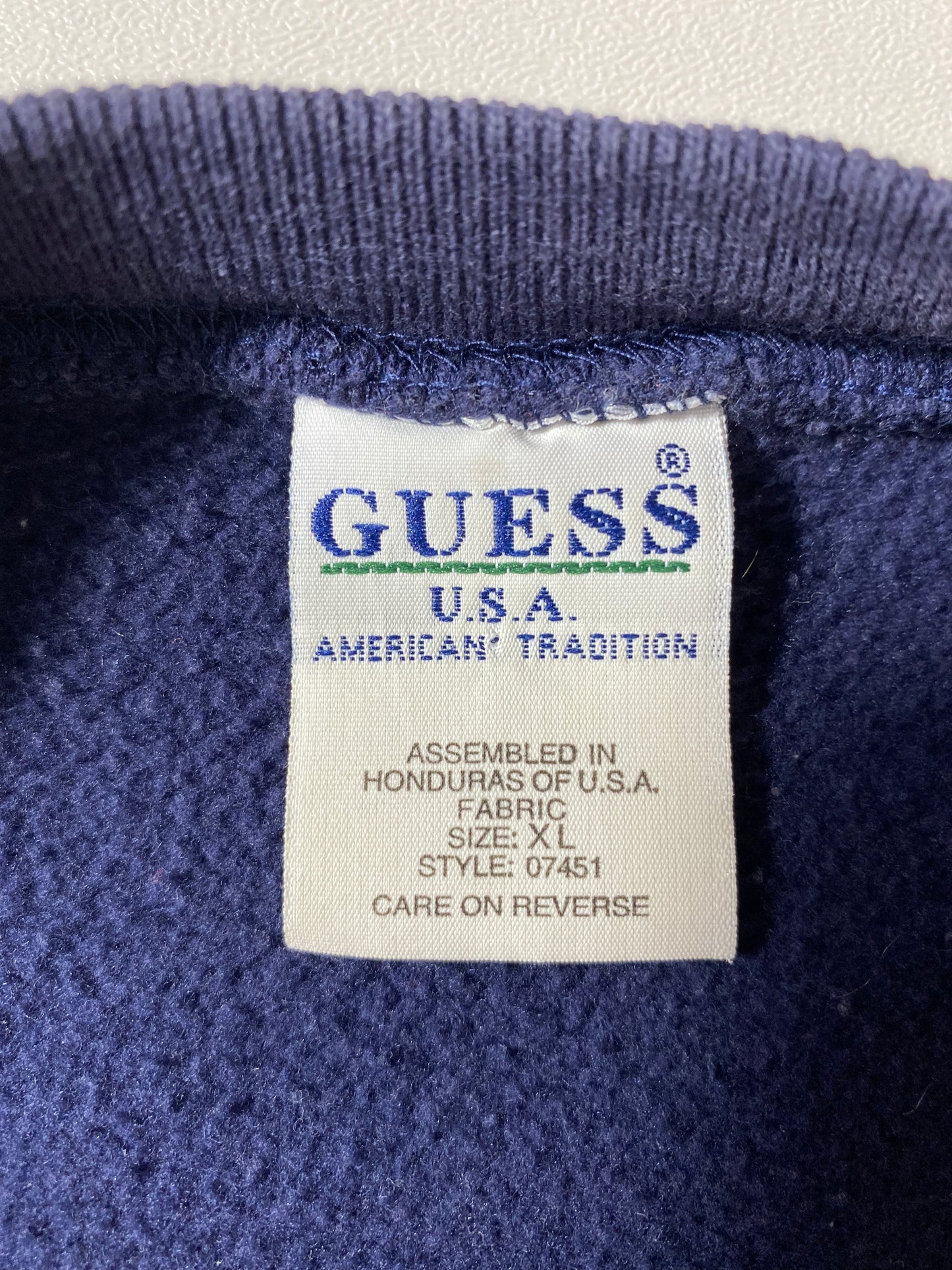 90’s GUESS JEANS Made in USA Size XL Vintage Sweat-Shirt / 9357