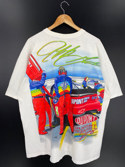1997 DU PONT NASCAR  Made in USA Size XXL Vintage Racing T-shirt / 9655