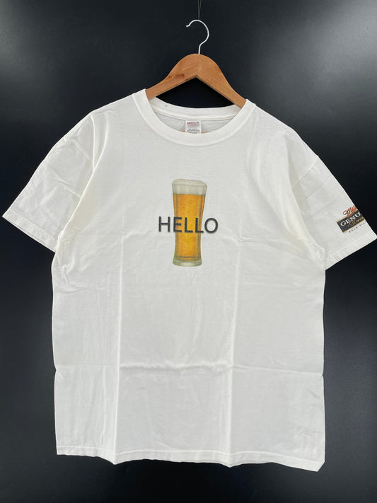 Vintage MILLER DRAFT Size L T-Shirts / A6595