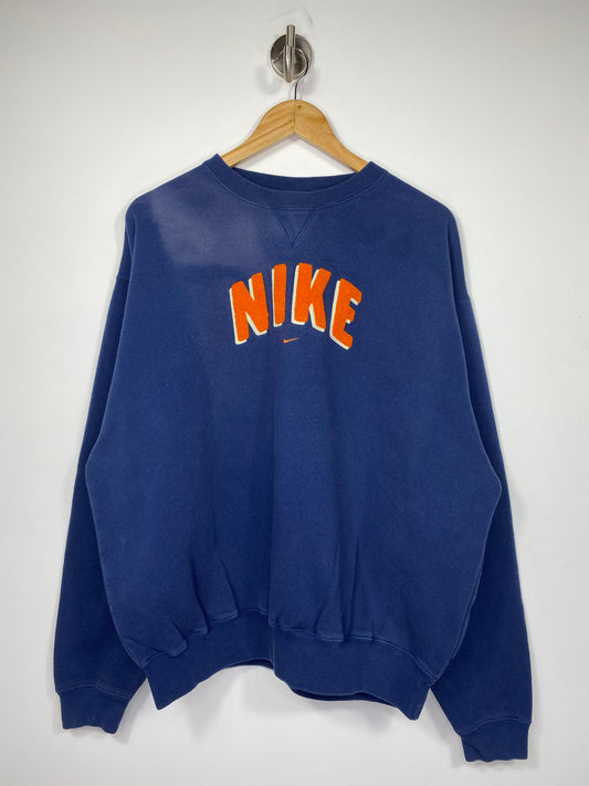 90’s NIKE Front Logo Faded Vintage Sweat-Shirt / 4910