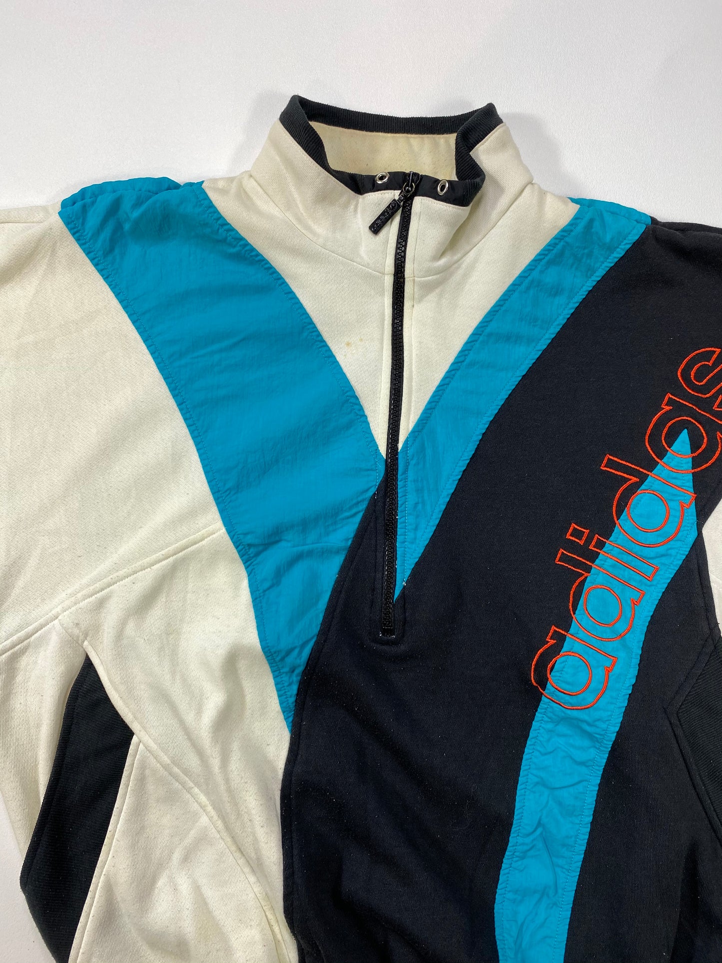 90's ADIDAS Half-Zip Size M Vintage Sweat-shirt  / 6099