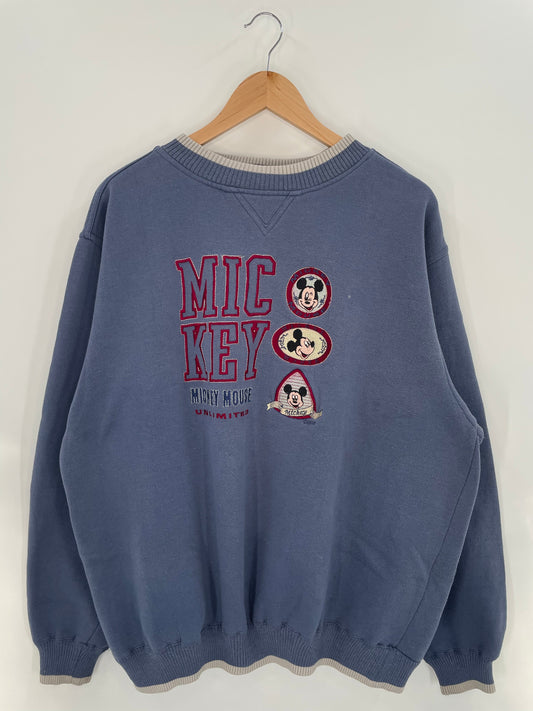 90's DISNEY MICKEY Size XL Vintage Sweat-shirt / A4734