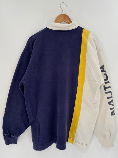 90’s NAUTICA COMPETITION Size XL  Rugby-Shirt / k925