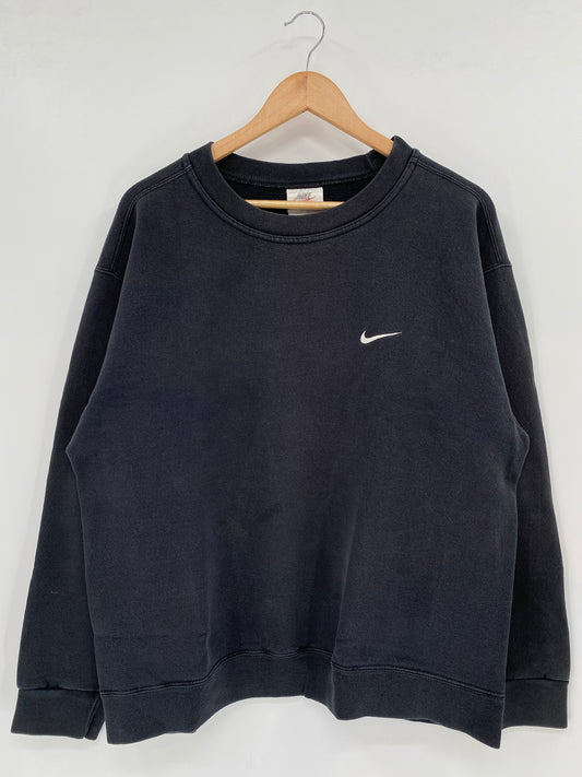 90's NIKE MINI SWOOSH Size M Vintage Sweat-shirt / K2281