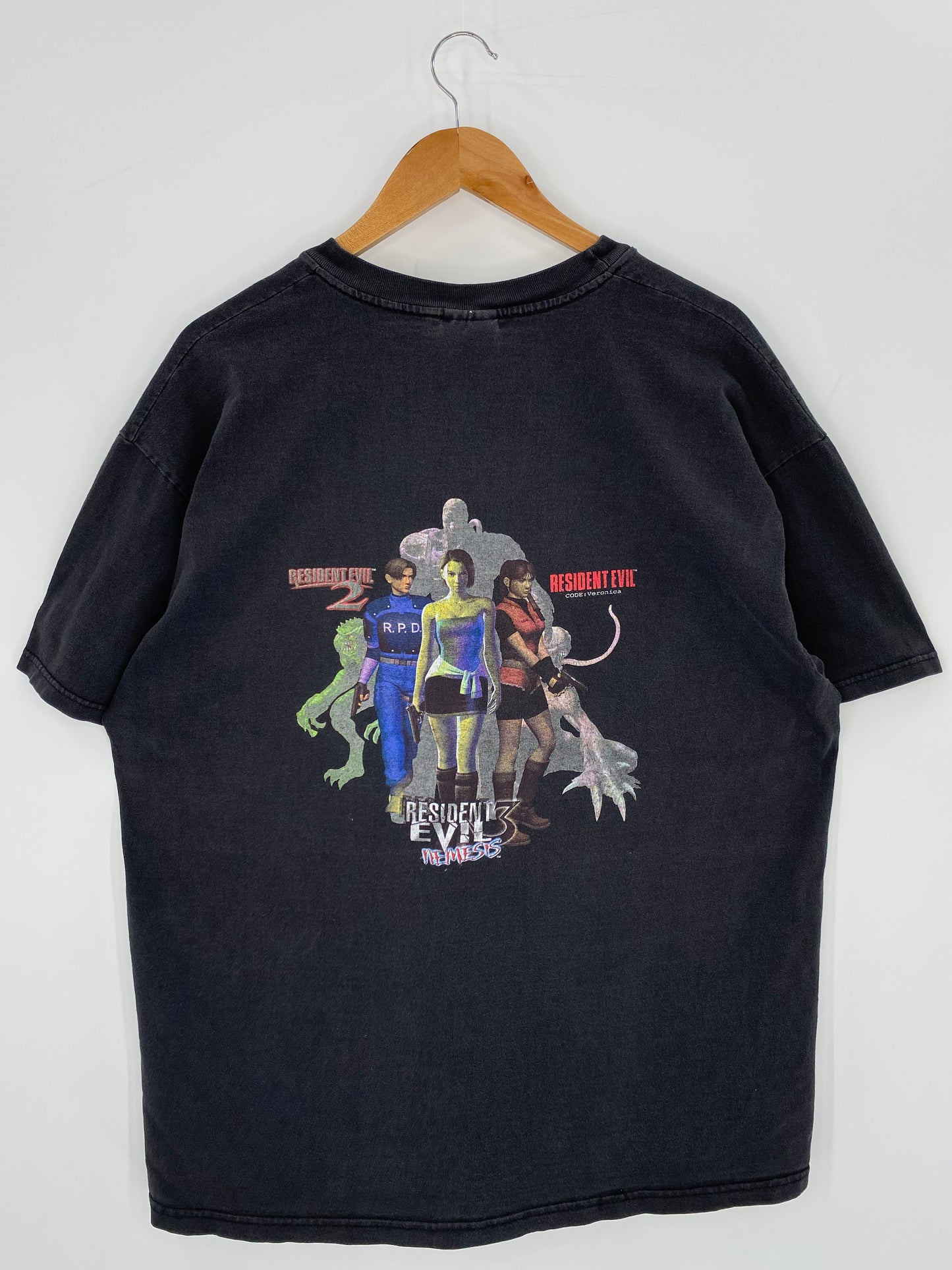 1999 CAPCOM RESIDENT EVIL Size XL Vintage T-shirt / 9394