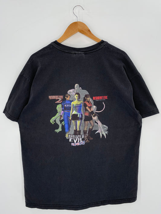 1999 CAPCOM RESIDENT EVIL Size XL Vintage T-shirt / 9394