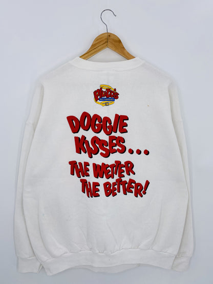90’s DISNEY MICKEY and PLUTO Made in USA Size XL Vintage Sweat-shirt / k6001