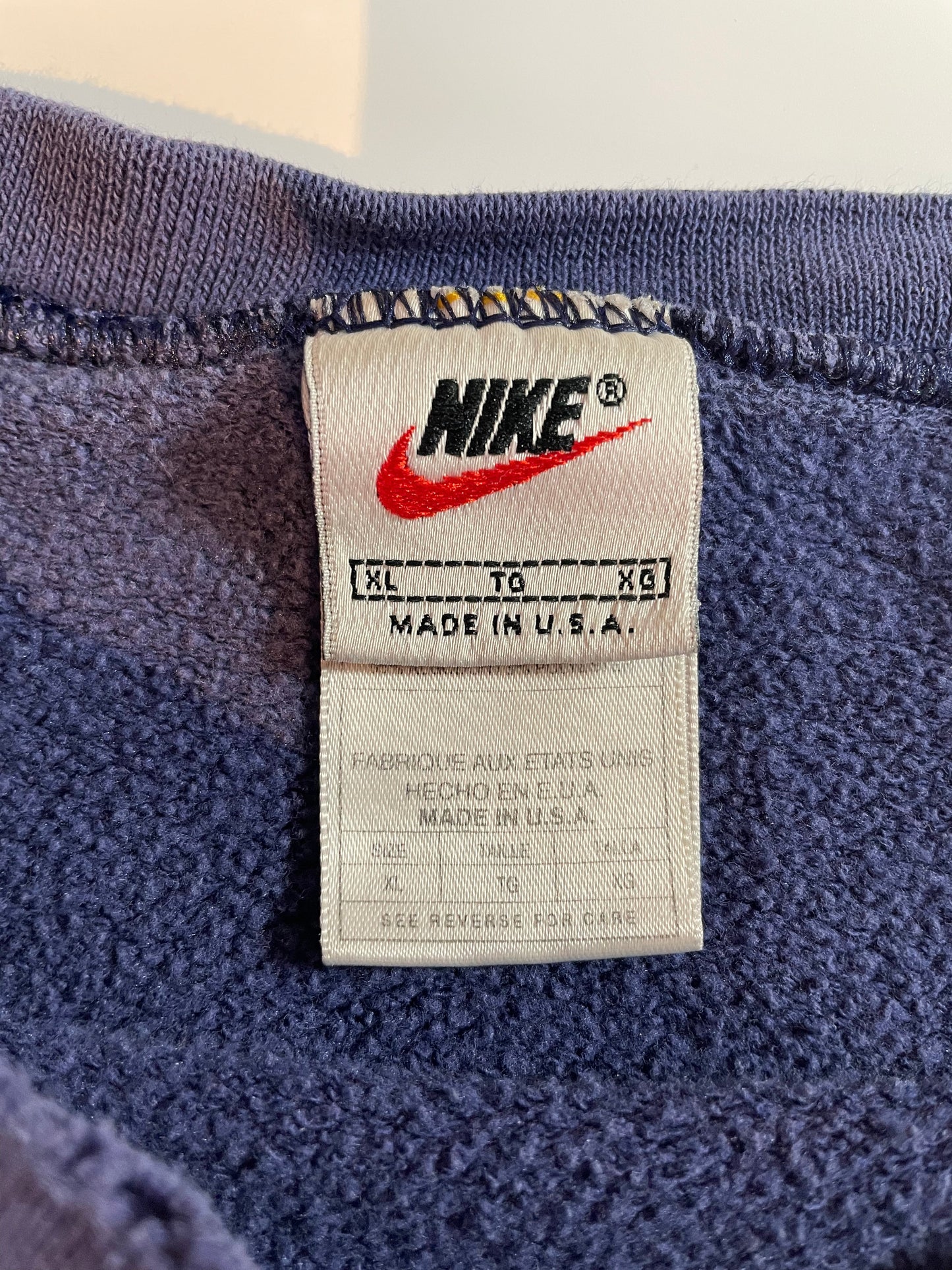 90’s NIKE MINI SWOOSH Made in USA Size XL Vintage Sweat-shirt / A1335