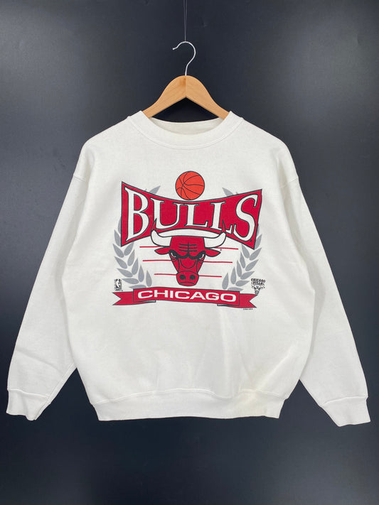90's CHICAGO BULLS MADE IN USA Size L Vintage NBA Sweat-Shirts / K2032