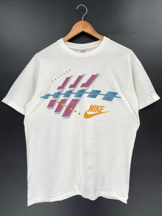90's Silver tag NIKE Made in USA Size M Vintage T-Shirt / k1313