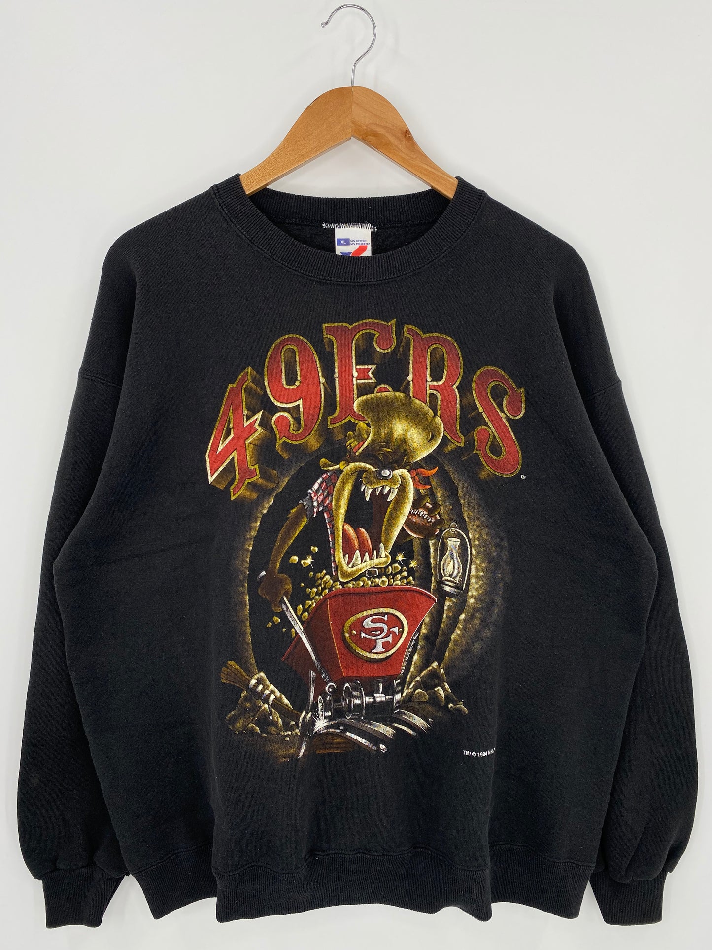 90's LOONEY TUNES TAZ Size XL Vintage Sweat-Shirt / K1147