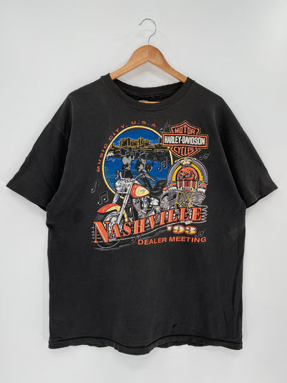 1998 HARLEY DAVIDSON Made in USA Size XL Vintage T-Shirt / K550