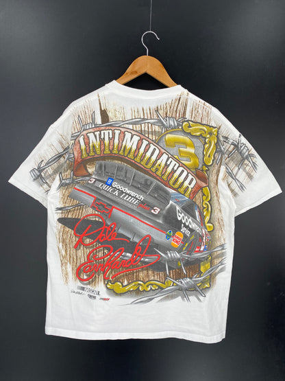 00’ NASCAR EARNHARDT Made in USA Size L Vintage Racing T-shirt / 8570
