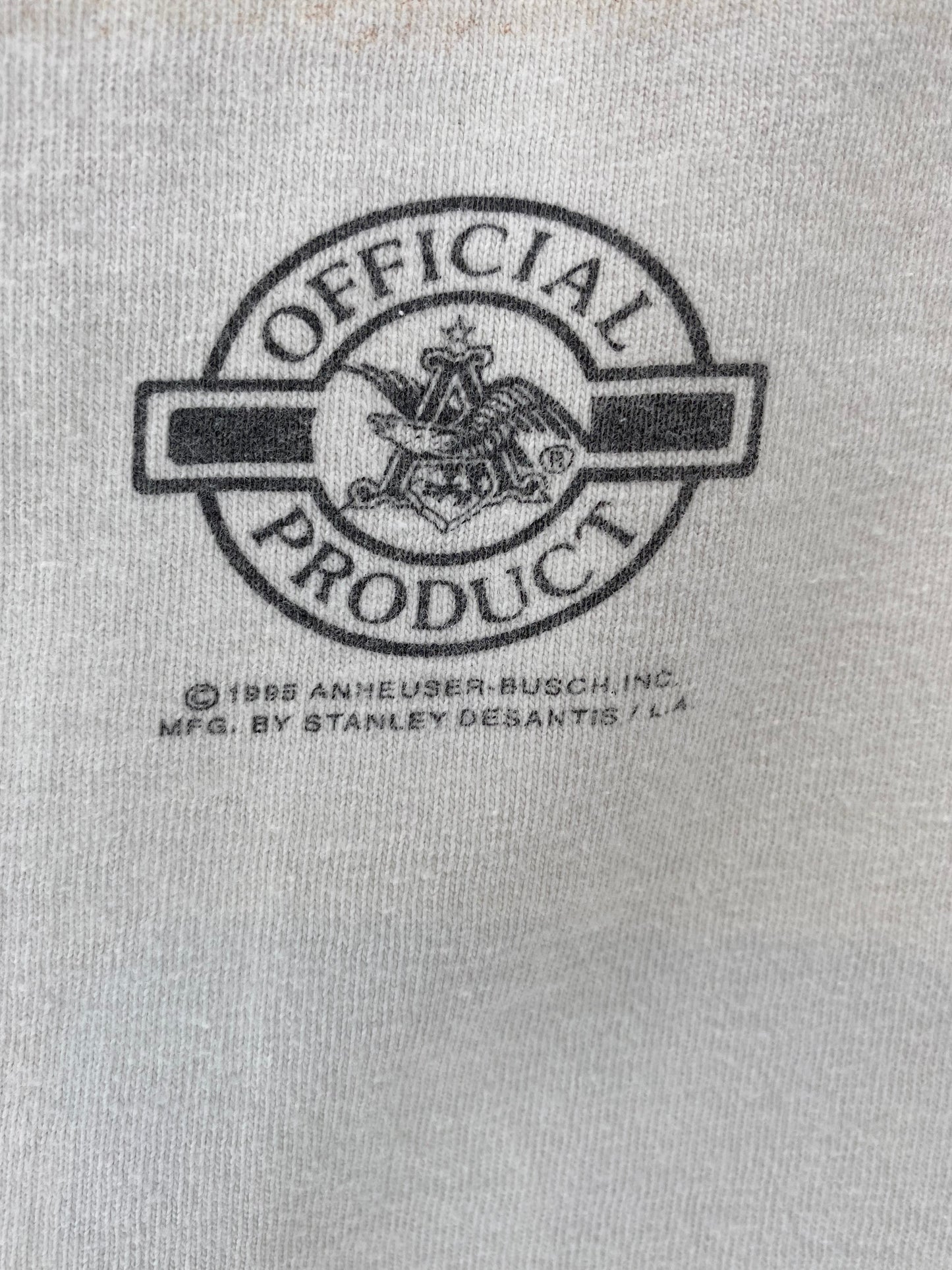 1995 BUDWEISER Size No Tag (Approx.XL) Vintage T-Shirt / A2150