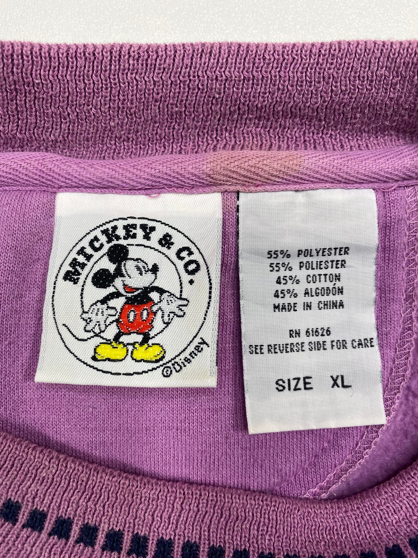 90s Disney Mickey Size XL Vintage Sweat-Shirt / 5631