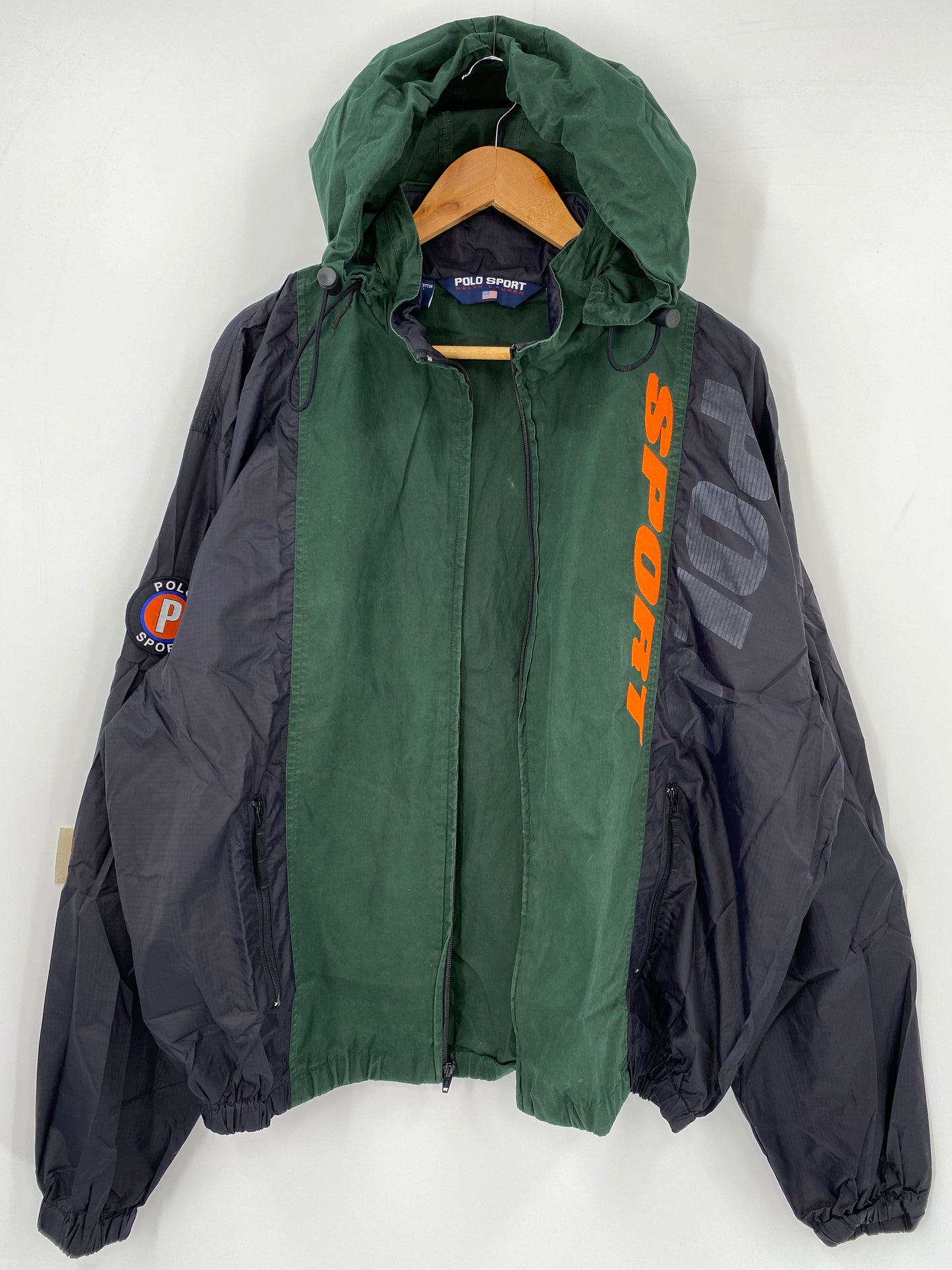 90’s POLO SPORTS RALPH LAUREN Size XL Zip-Up Nylon Jacket / K3544