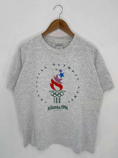 1996 ATLANTA OLYMPIC Made in USA Size L Vintage T-Shirt / 6673