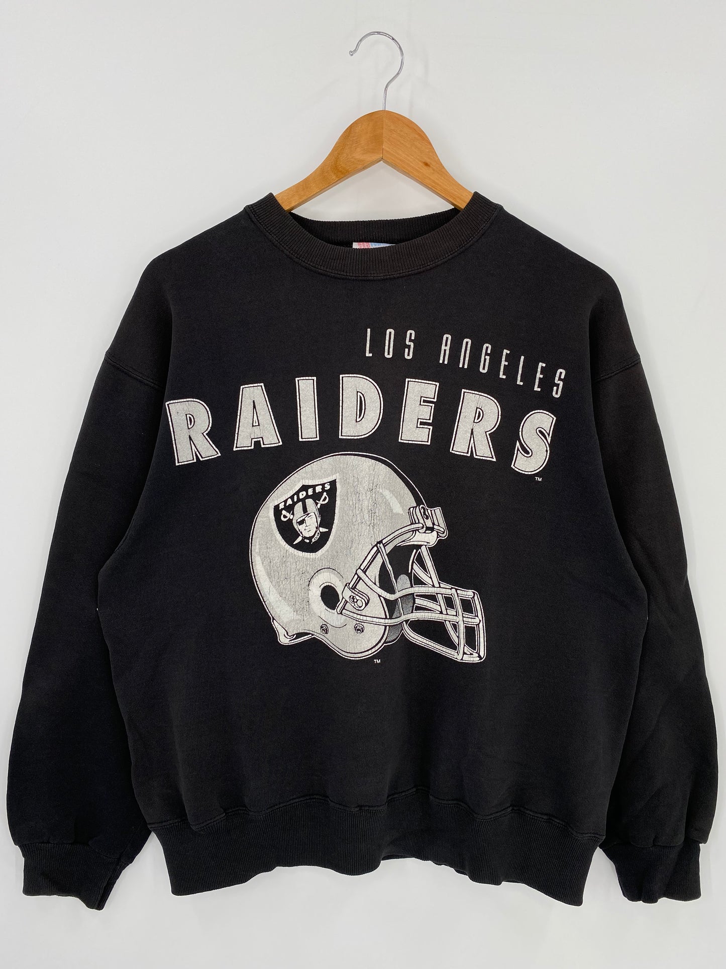 90's RAIDERS Size L Vintage NFL Sweat-Shirt /  k321