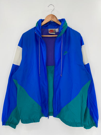 90's NIKE Silver Tag Size L Vintage Nylon Jacket / K539
