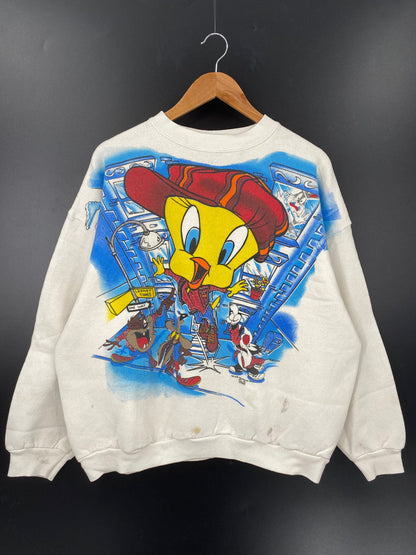 1995 LOONEY TUNES Made in USA Size XL Vintage Sweat-shirt / A5024