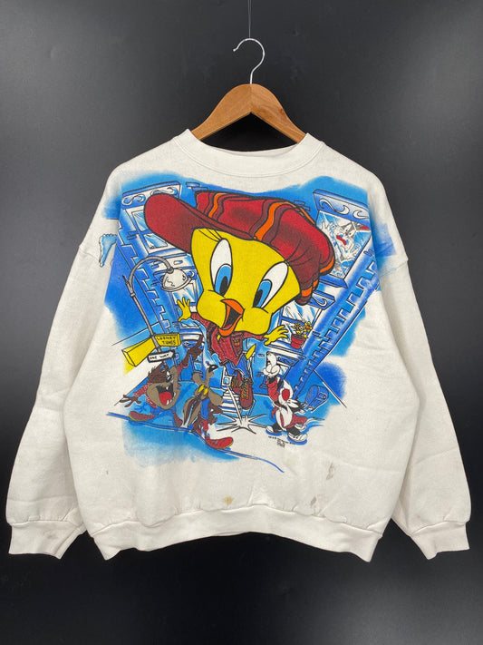 1995 LOONEY TUNES Made in USA Size XL Vintage Sweat-shirt / A5024