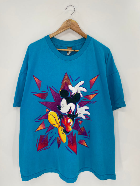90’s DISNEY MICKEY Size No Tag (Approx. L) Vintage T-Shirt / 9095