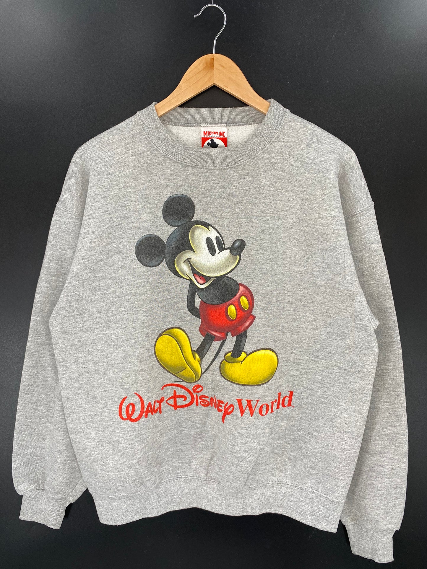 90’s DISNEY MICKEY MOUSE Made in USA Size S/M Vintage Sweat-Shirt / K2946
