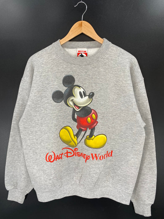 90’s DISNEY MICKEY MOUSE Made in USA Size S/M Vintage Sweat-Shirt / K2946