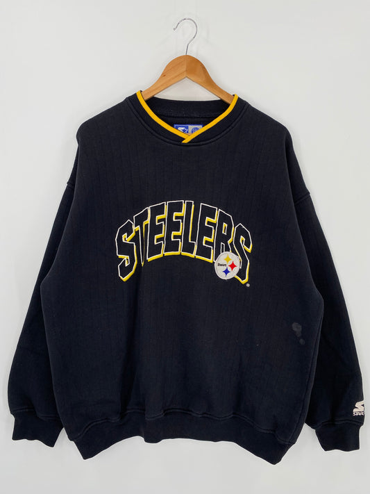 90's Starter Steelers Size XL Vintage NFL Sweat-Shirt / K1234