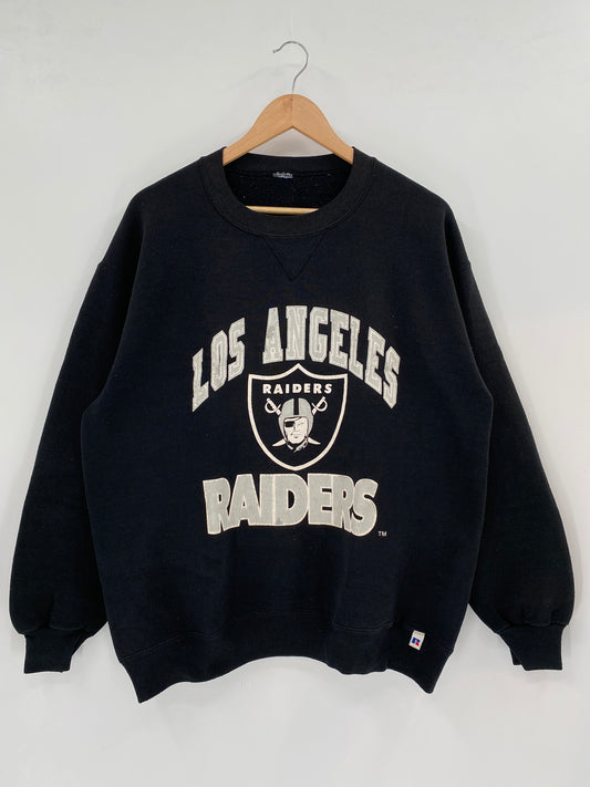 90's LOS ANGELES RAIDERS (No tag) Approx. XL Vintage NFL Sweat Shirts / K2156