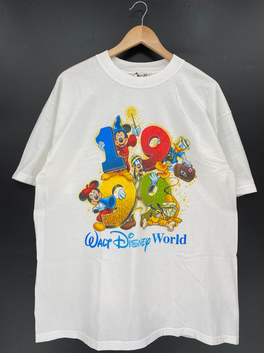1999 WALT DISNEY WORLD Made in USA Size XL Vintage T-Shirt / A2985