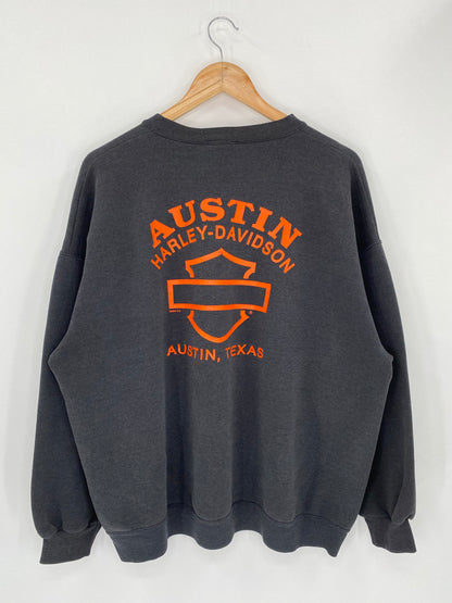 2001 Harley Davidson AUSTIN TEXAS Size Approx.XL Vintage Sweat-Shirt / 5375