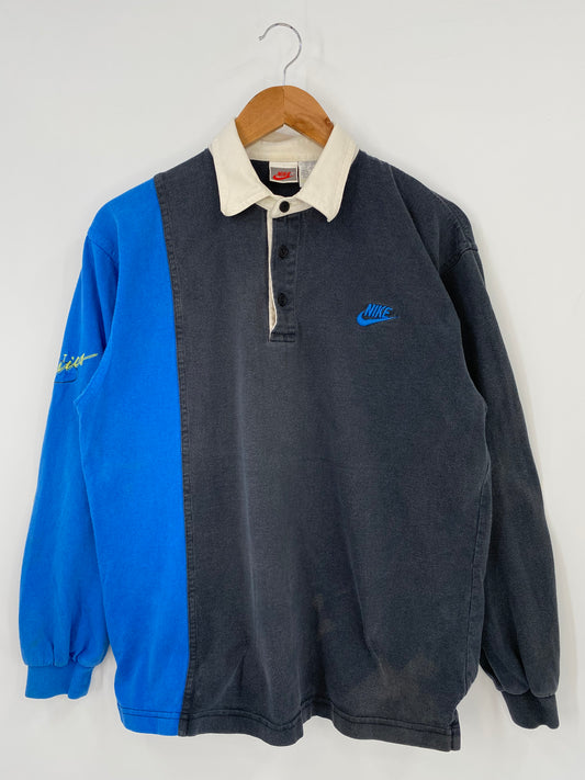 90’s NIKE SILVER TAG Size M Vintage Rugby-Shirt / K3700