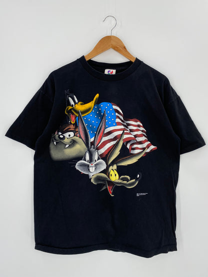 1996 LOONEY TUNES Made in USA Size XL Vintage T-Shirt / 8548