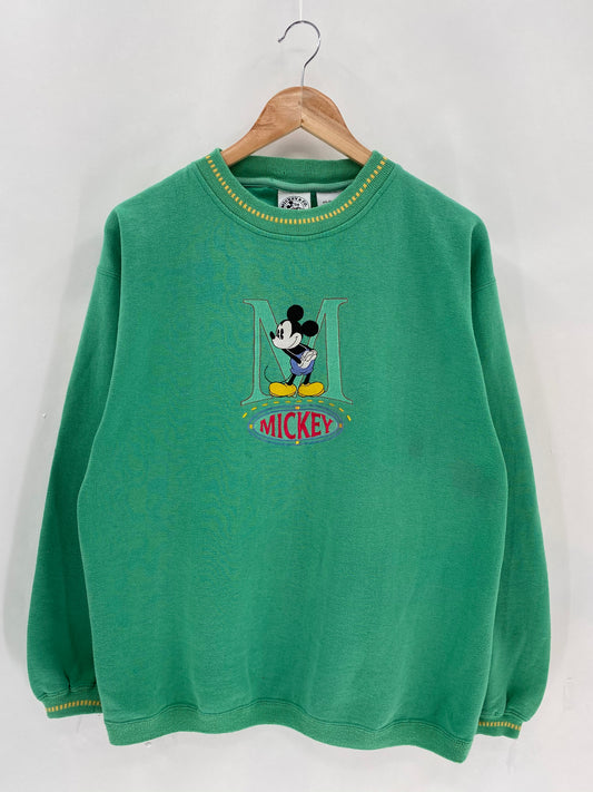 90’s DISNEY MICKEY Size L Vintage Sweat-shirt / 6526