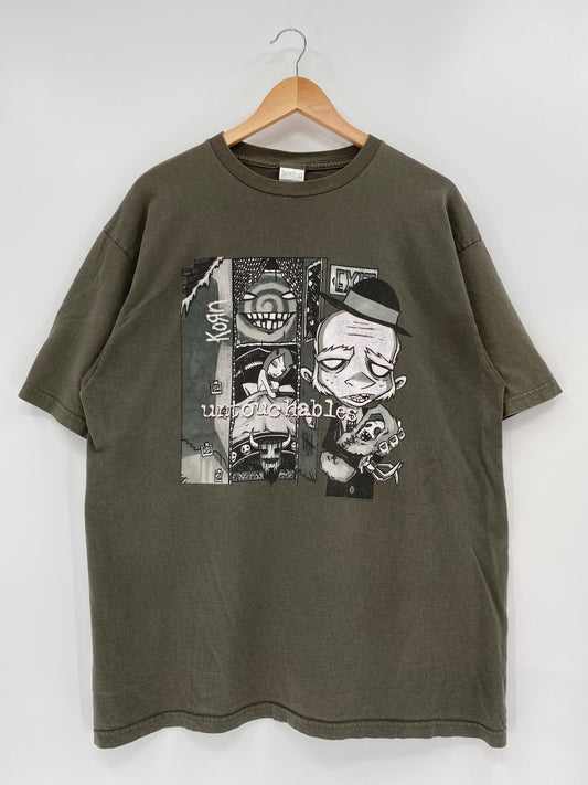 2002 KORN UNTOUCHABLES TOUR Size XL Vintage Music T-Shirt / E1727T