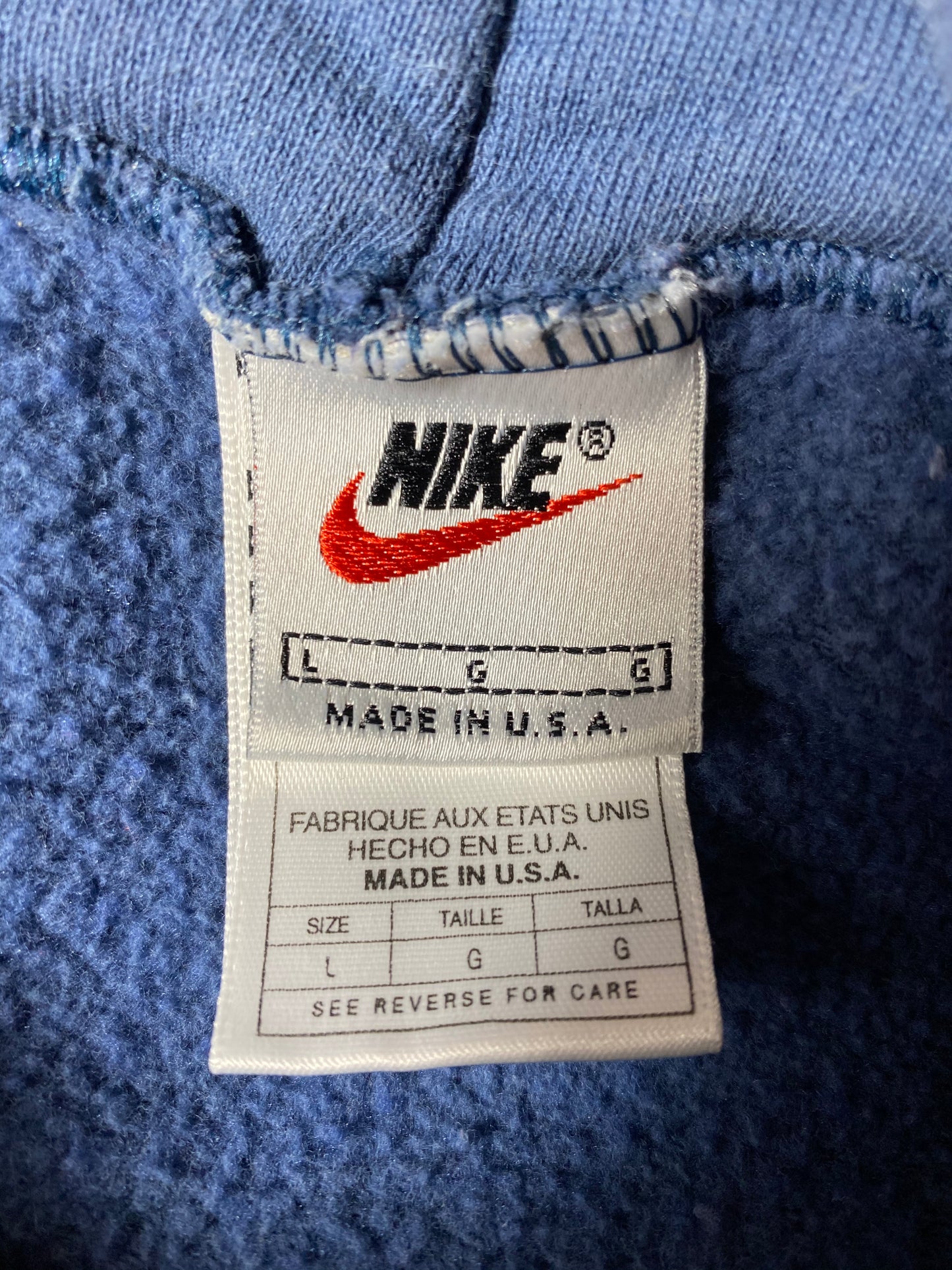 90’s NIKE Size L Vintage Hoodie Sweat-shirt / 9233