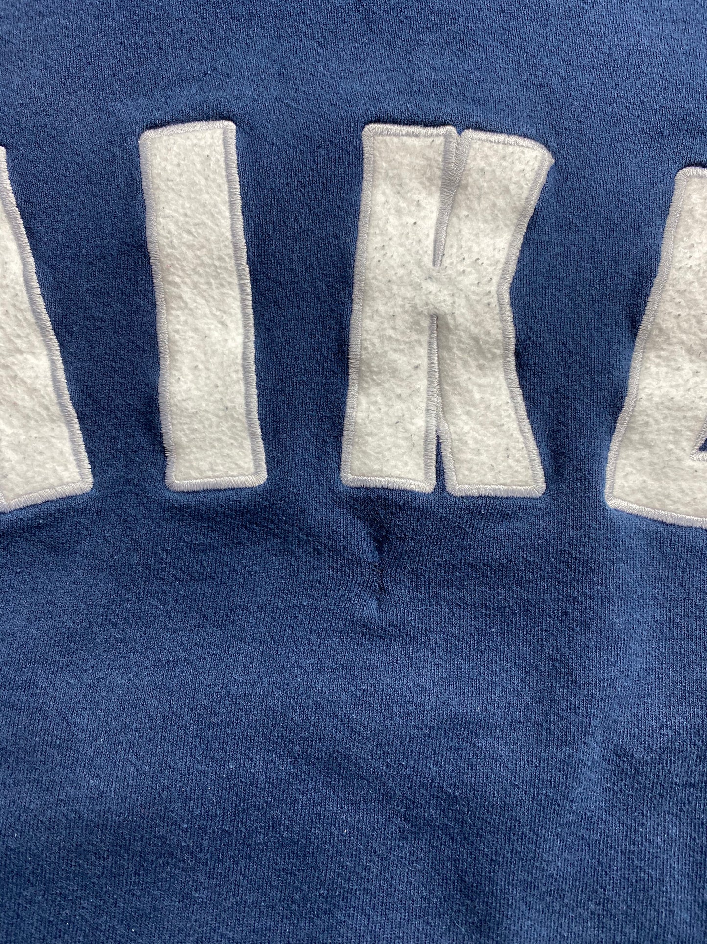 90’s NIKE Center Swoosh Damage Repaired Made in USA Size XL Vintage Hoodie Sweat-shirt / 6762