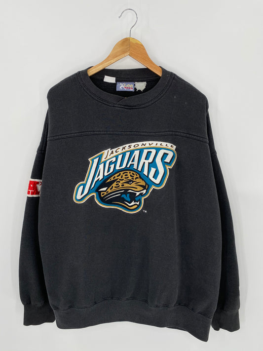 90’s JACKSONVILLE JAGUARS Size XXL Vintage NFL Sweat-shirt / 7248
