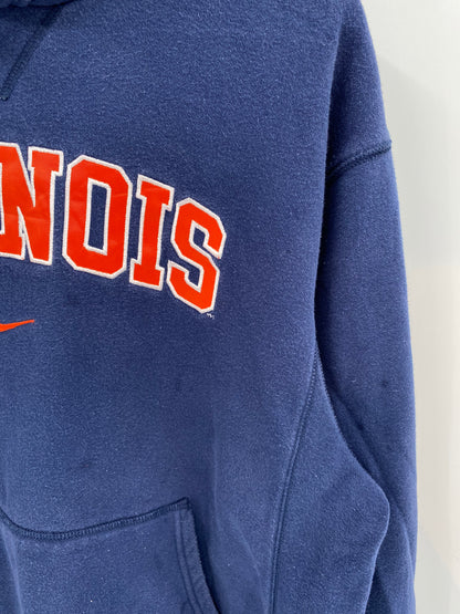 00’ NIKE ILLINOIS Size L Vintage Sweat-shirt / k1910