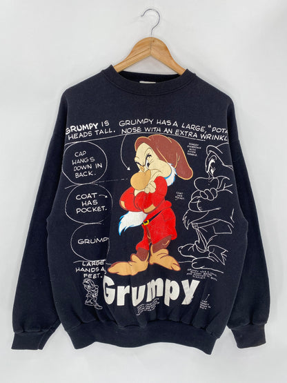 90’s Disney Grumpy Size XL Vintage Sweat-Shirt  / 5569