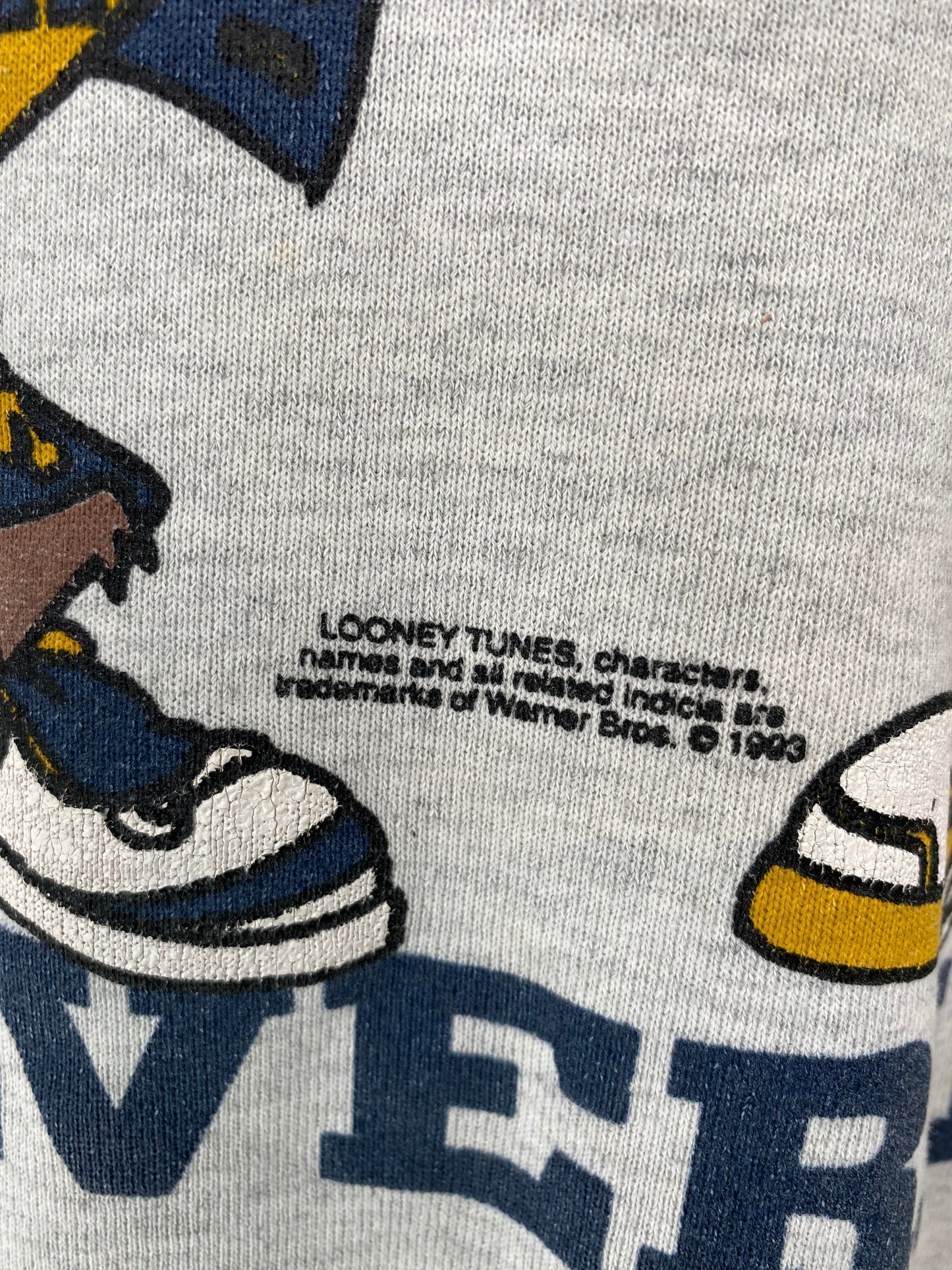 90’s LOONEY TUNES AND BUGS BUNNY MADE IN USA Size XL Vintage Sweat-shirt / 9714