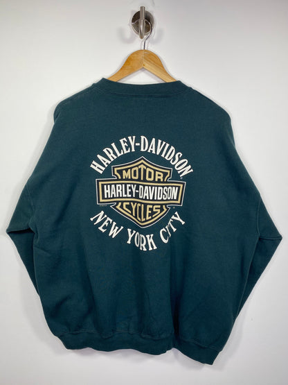 1999 Harley Davidson NEW YORK CITY Size XXL Vintage Sweat-Shirt / 5244