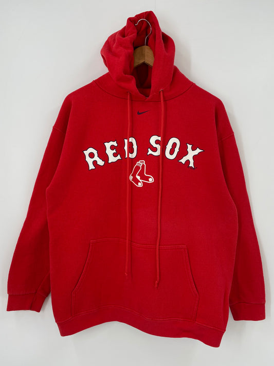 2005 NIKE BOSTON RED SOX Size M Vintage MLB Hoodie Sweat-Shirt / K4053