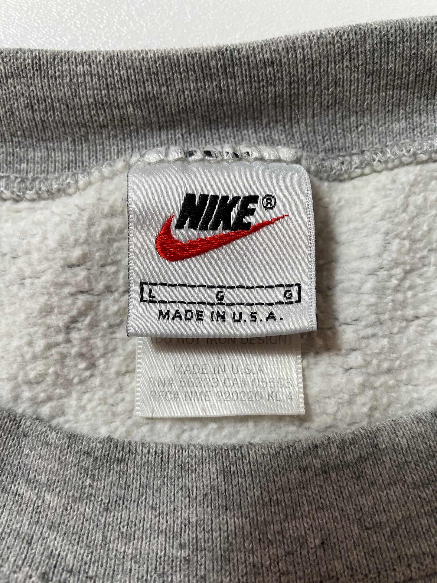 90’s NIKE KANSAS JAYHAWKS Made in USA Size L Vintage Sweat-Shirt / K688