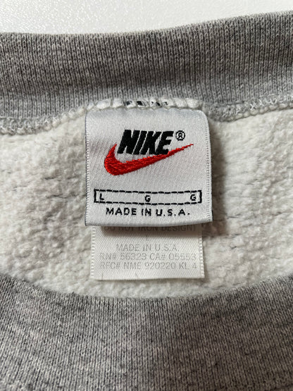 90’s NIKE KANSAS JAYHAWKS Made in USA Size L Vintage Sweat-Shirt / K688