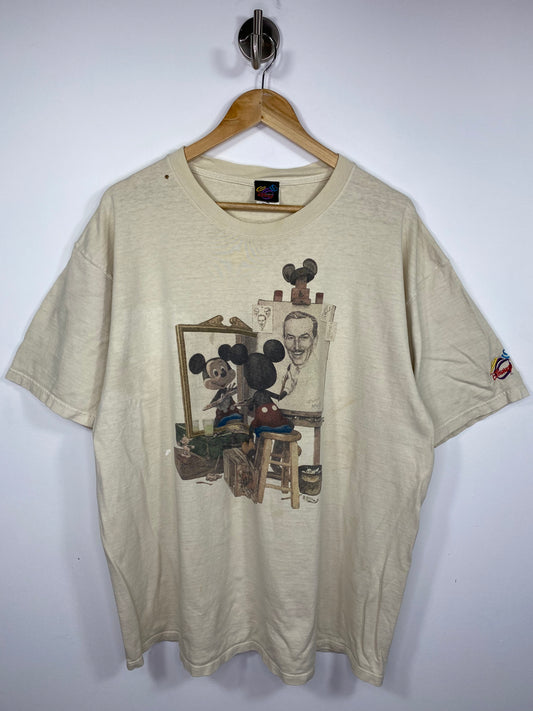 90’s Disney Mickey x Walt Disney Made in USA Size XL Vintage T-Shirt / 5314