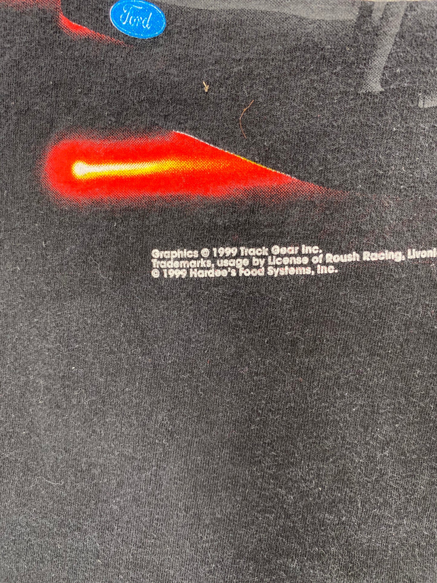 1999 MARTIN Hardee’s Racing Size XL Vintage Racing T-Shirt / 8146