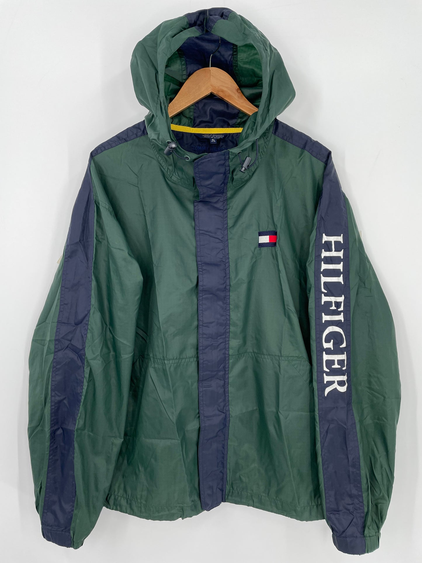 90's TOMMY HILFIGER Size XL Vintage Nylon Jacket / k471
